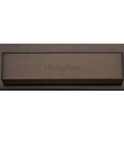 Heritage Brass Gravity Flap Letter Plate (280mm x 80mm), Matt Bronze