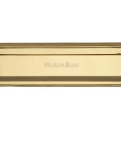 Heritage Brass Gravity Letter Plate (280mm x 78mm), Polished Brass