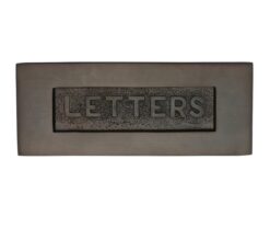 Heritage Brass Letters Embossed Letter Plate (254mm x 101mm), Matt Bronze