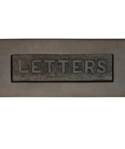 Heritage Brass Letters Embossed Letter Plate (254mm x 101mm), Matt Bronze