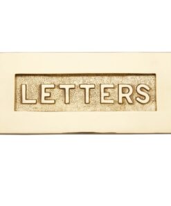 Heritage Brass Letters Embossed Letter Plate (254mm x 101mm), Polished Brass
