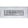 Heritage Brass Letters Embossed Letter Plate (254mm x 101mm), Satin Chrome