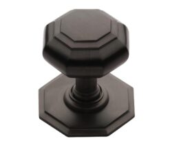 Heritage Brass Octagonal Tiered Centre Door Knob, Matt Bronze