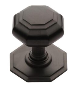 Heritage Brass Octagonal Tiered Centre Door Knob, Matt Bronze