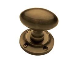 Heritage Brass Suffolk Mortice Door Knobs, Antique Brass  (sold in pairs)