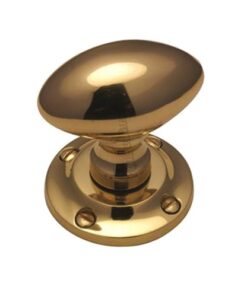 Heritage Brass Suffolk Mortice Door Knobs, Polished Brass  (sold in pairs)