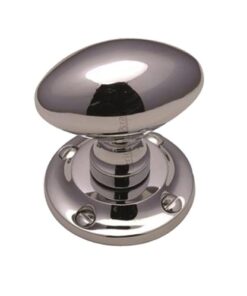 Heritage Brass Suffolk Mortice Door Knobs, Polished Chrome  (sold in pairs)