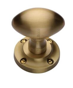Heritage Brass Suffolk Mortice Door Knobs, Satin Brass  (sold in pairs)