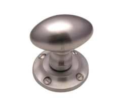 Heritage Brass Suffolk Mortice Door Knobs, Satin Chrome  (sold in pairs)