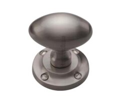 Heritage Brass Suffolk Mortice Door Knobs, Satin Nickel  (sold in pairs)