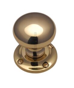Heritage Brass Victoria Mortice Door Knobs, Polished Brass  (sold in pairs)