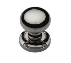 Heritage Brass Victoria Mortice Door Knobs, Polished Nickel  (sold in pairs)