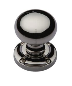 Heritage Brass Victoria Mortice Door Knobs, Polished Nickel  (sold in pairs)