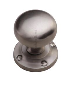 Heritage Brass Victoria Mortice Door Knobs, Satin Nickel  (sold in pairs)