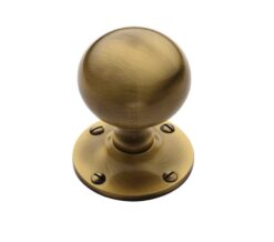 Heritage Brass Westminster Mortice Door Knobs, Antique Brass  (sold in pairs)