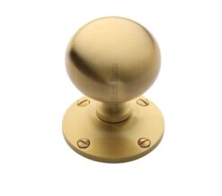 Heritage Brass Westminster Mortice Door Knobs, Satin Brass (sold in pairs)