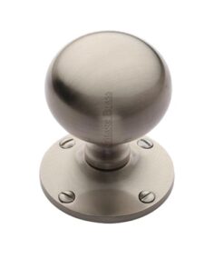 Heritage Brass Westminster Mortice Door Knobs, Satin Nickel (sold in pairs)